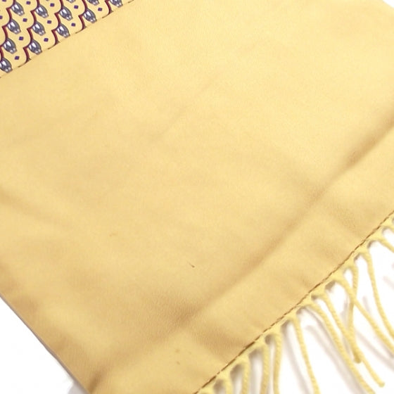 Hermes Silk Angora Owls Scarf Yellow 3 of 6