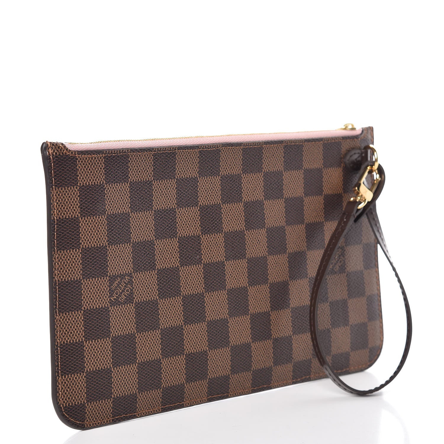 Louis Vuitton Damier Ebene Neverfull MM GM Pochette Rose Ballerine 3 of 7