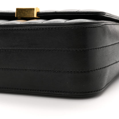 Saint Laurent Lambskin Matelasse Monogram Small Vicky Chain Bag Black 10 of 12