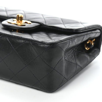 Chanel Lambskin Quilted Mini Square Flap Black 7 of 10