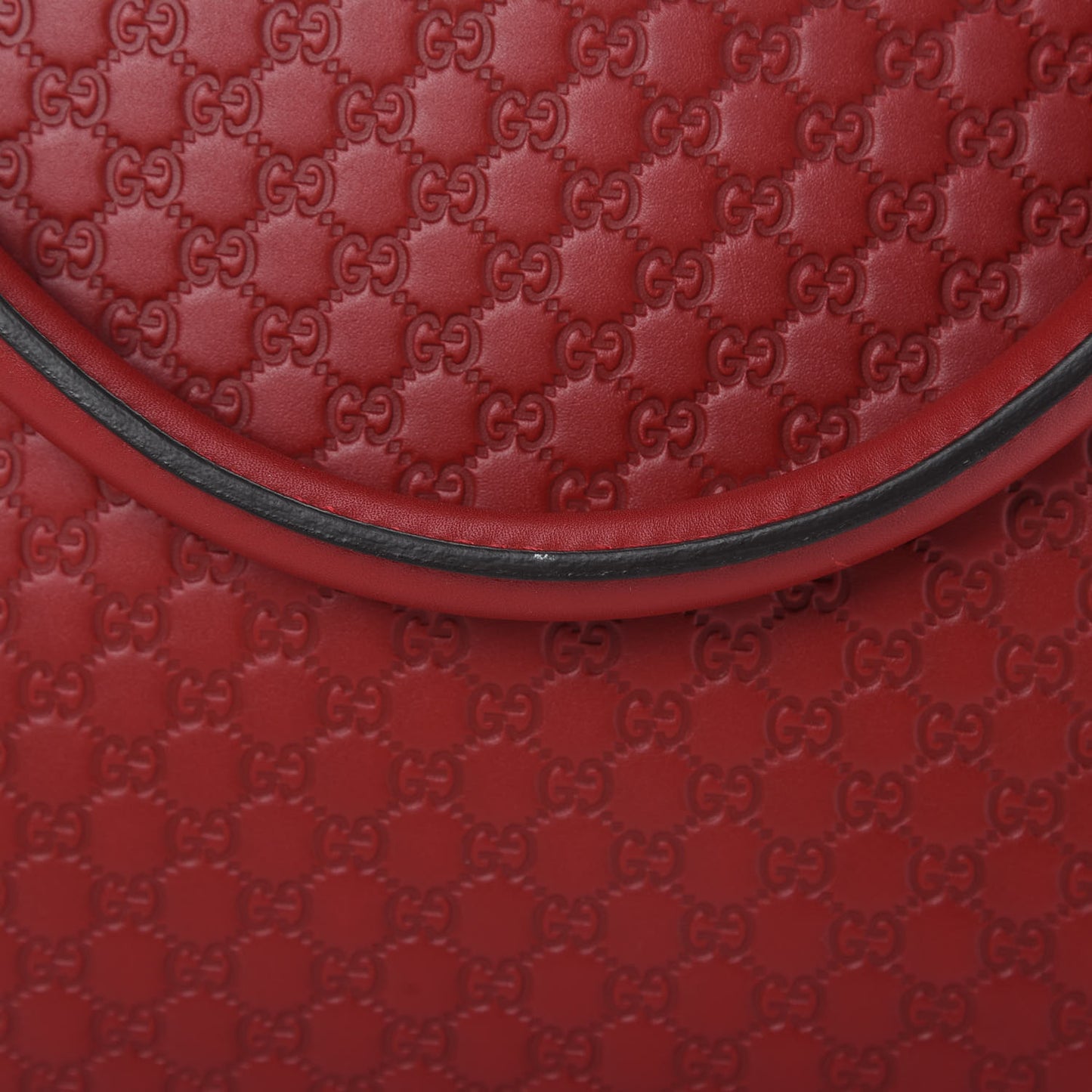 Soft Microguccissima Large Dome Satchel Red