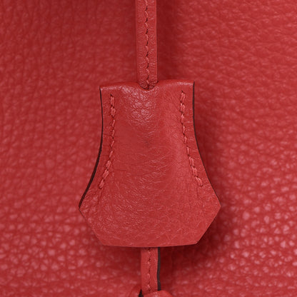 Hermes Taurillon Clemence Birkin 35 Rouge Pivoine 33 of 37