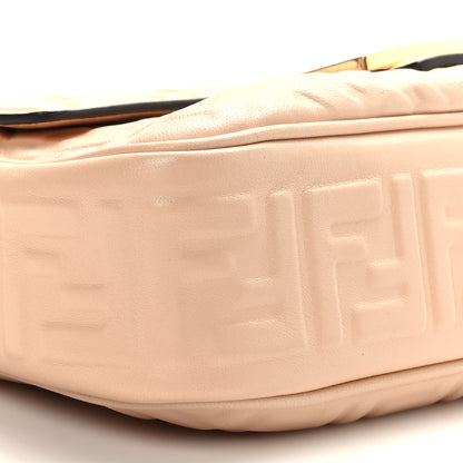 Fendi Nappa Small FF Embossed Midi Chain Baguette Light Rose 7 of 8
