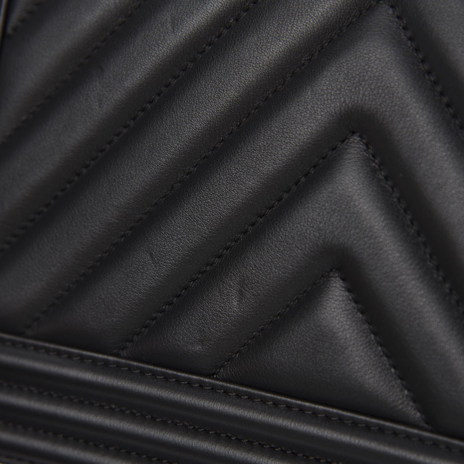 Chanel Calfskin Chevron Quilted Medium Boy Flap Black 8 of 12