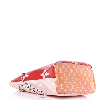 Louis Vuitton Monogram Giant Neverfull MM Rouge 5 of 10