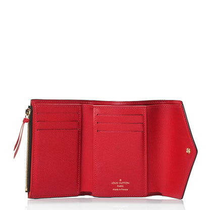 Louis Vuitton Damier Ebene Victorine Wallet Red 4 of 4