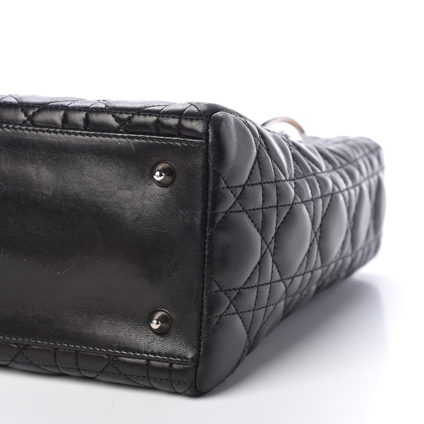 Lambskin Cannage Medium Lady Dior Black