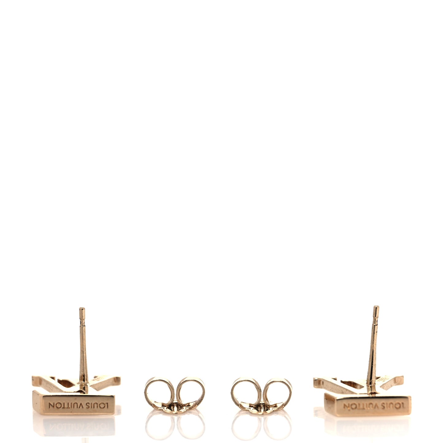 Metal LV Iconic Earrings Gold