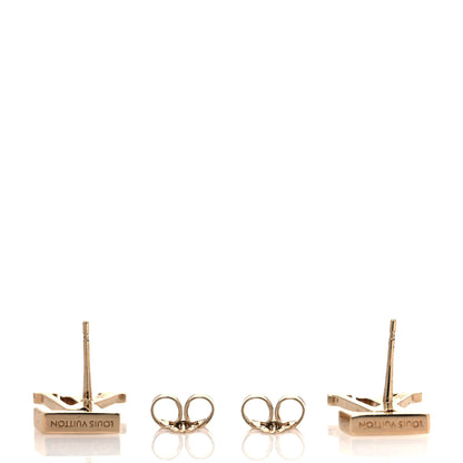 Louis Vuitton Metal LV Iconic Earrings Gold 3 of 5
