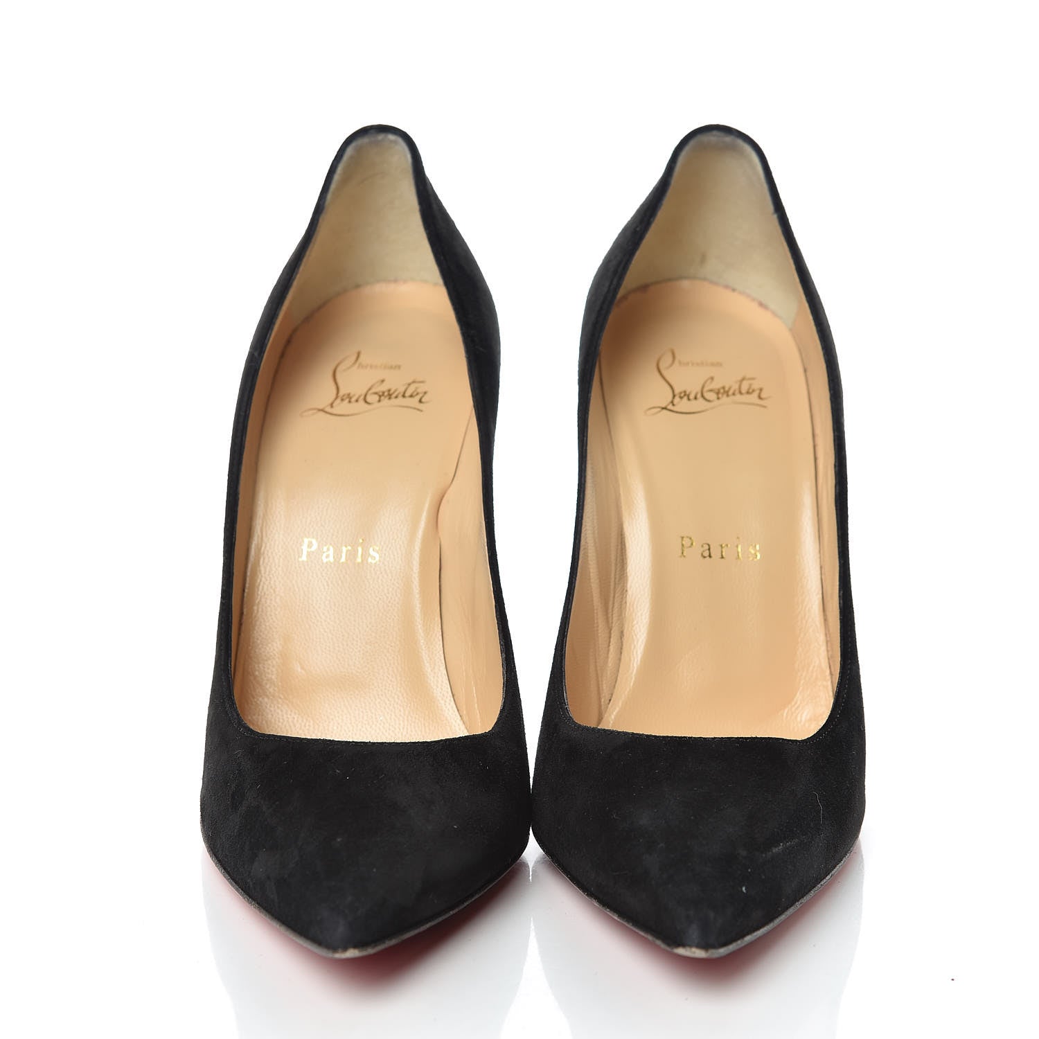 Christian Louboutin Veau Velours Decoltish 100 Pumps 36.5 Black 2 of 15