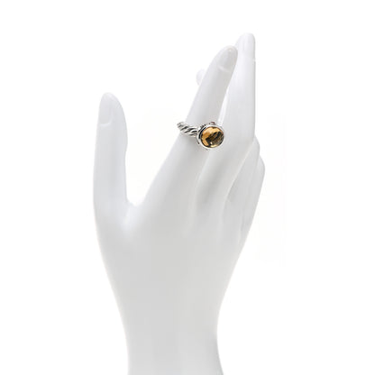 David Yurman Sterling Citrine Carnelian 11mm Renaissance Ring 52 6 2 of 6