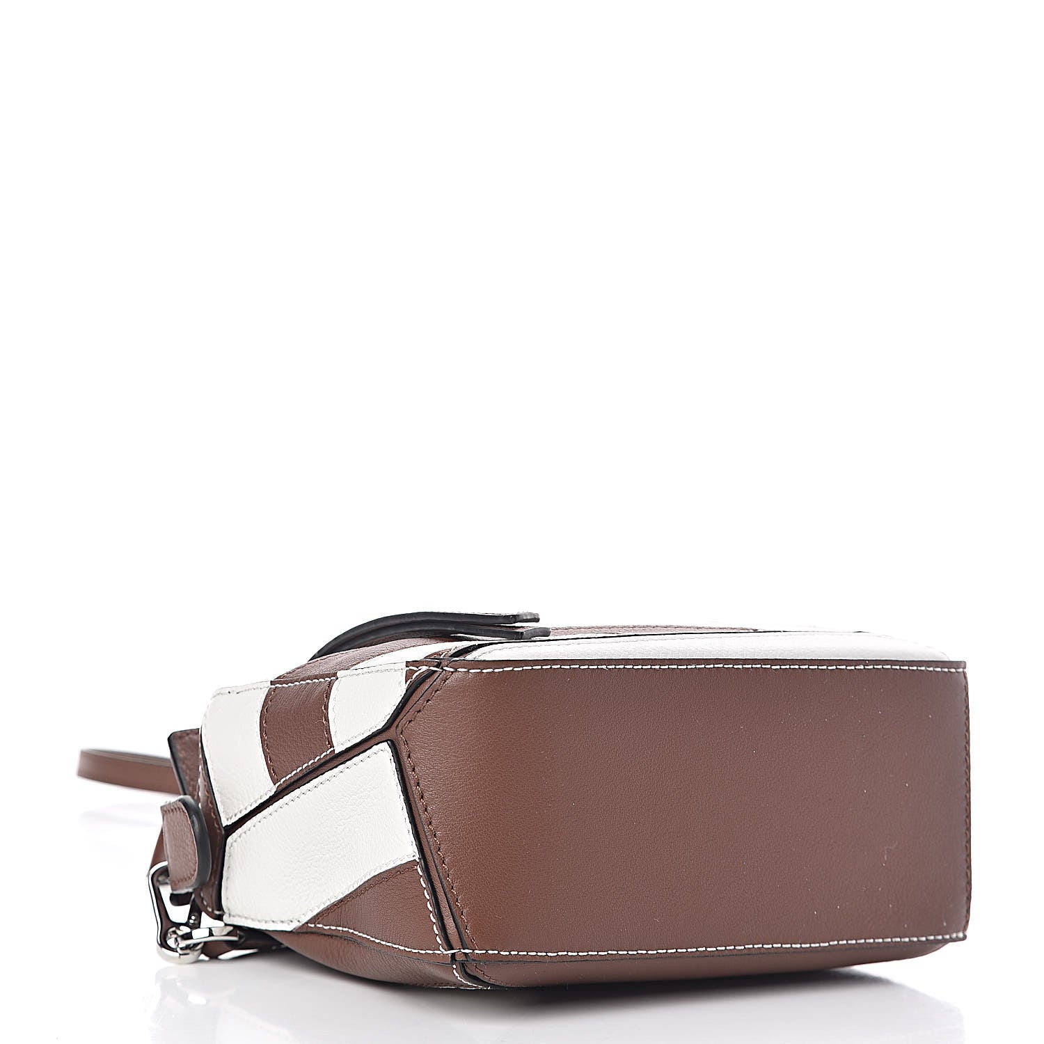 Loewe Calfskin Rugby Mini Puzzle Bag Brunette Soft White 4 of 10