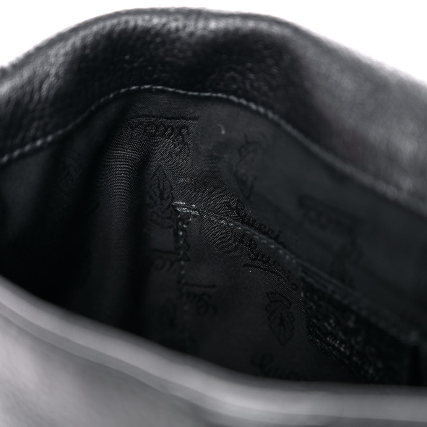 Calfskin Bamboo Croisette Evening Bag Black