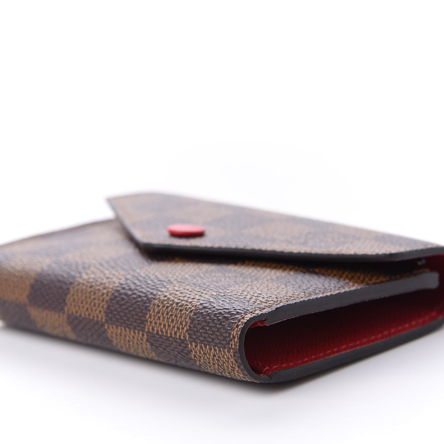 Damier Ebene Victorine Wallet Red