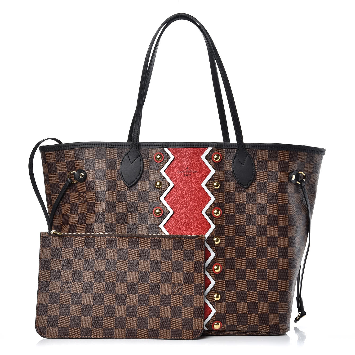 Louis Vuitton Damier Ebene Karakoram Neverfull MM 1 of 9