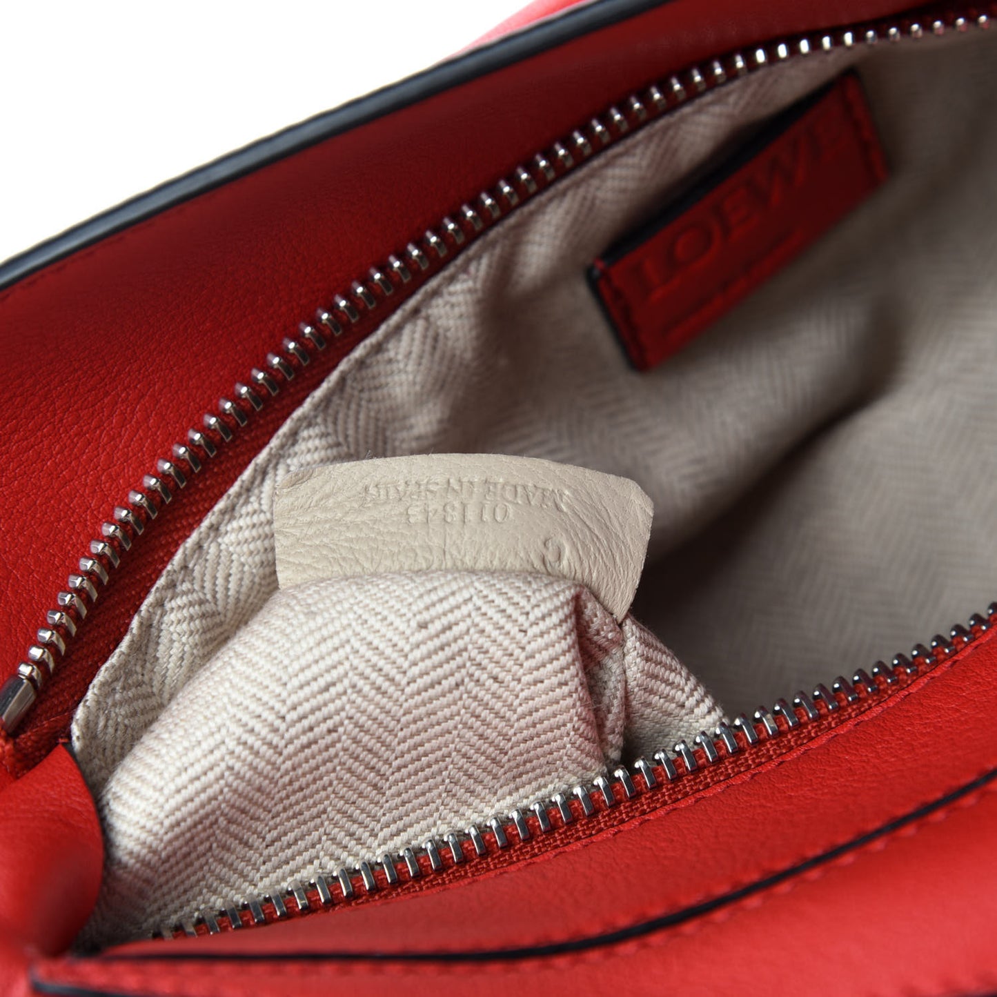 Calfskin Small Puzzle Bag Scarlet