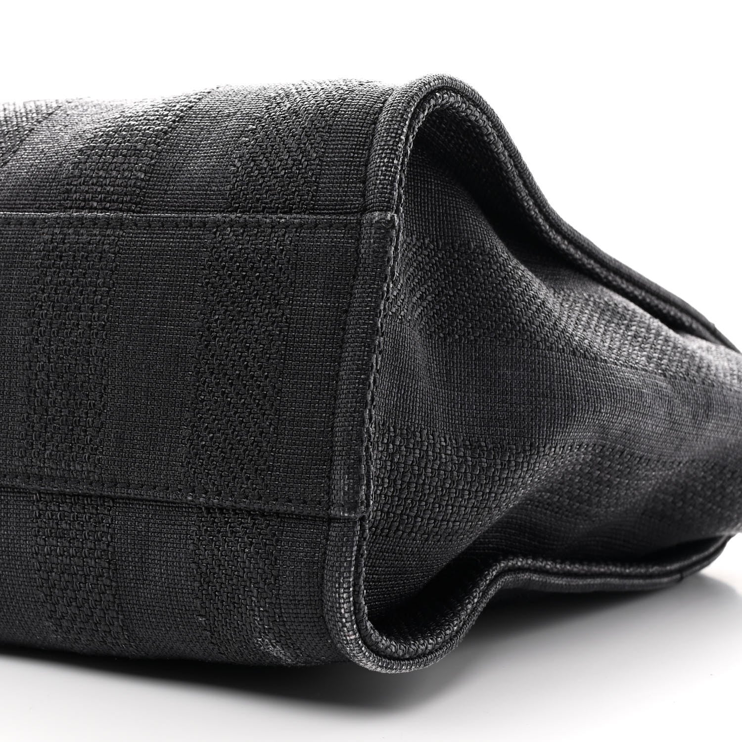 Chanel Mixed Fibers Striped Small Deauville Tote Black 10 of 10