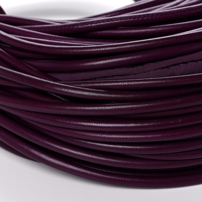Bottega Veneta Nappa Mini Tubular Double Knot Grape 7 of 10