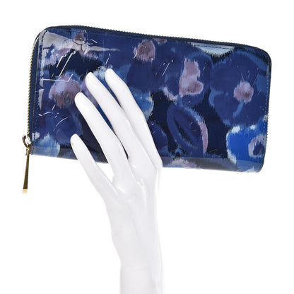 Louis Vuitton Vernis Ikat Zippy Wallet Grand Blue 2 of 8