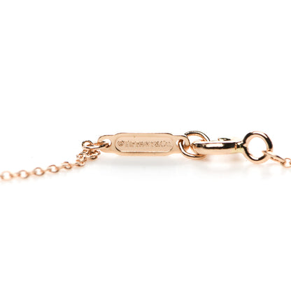 Tiffany 18K Rose Gold Diamond Atlas Pierced Pendant Necklace 5 of 5