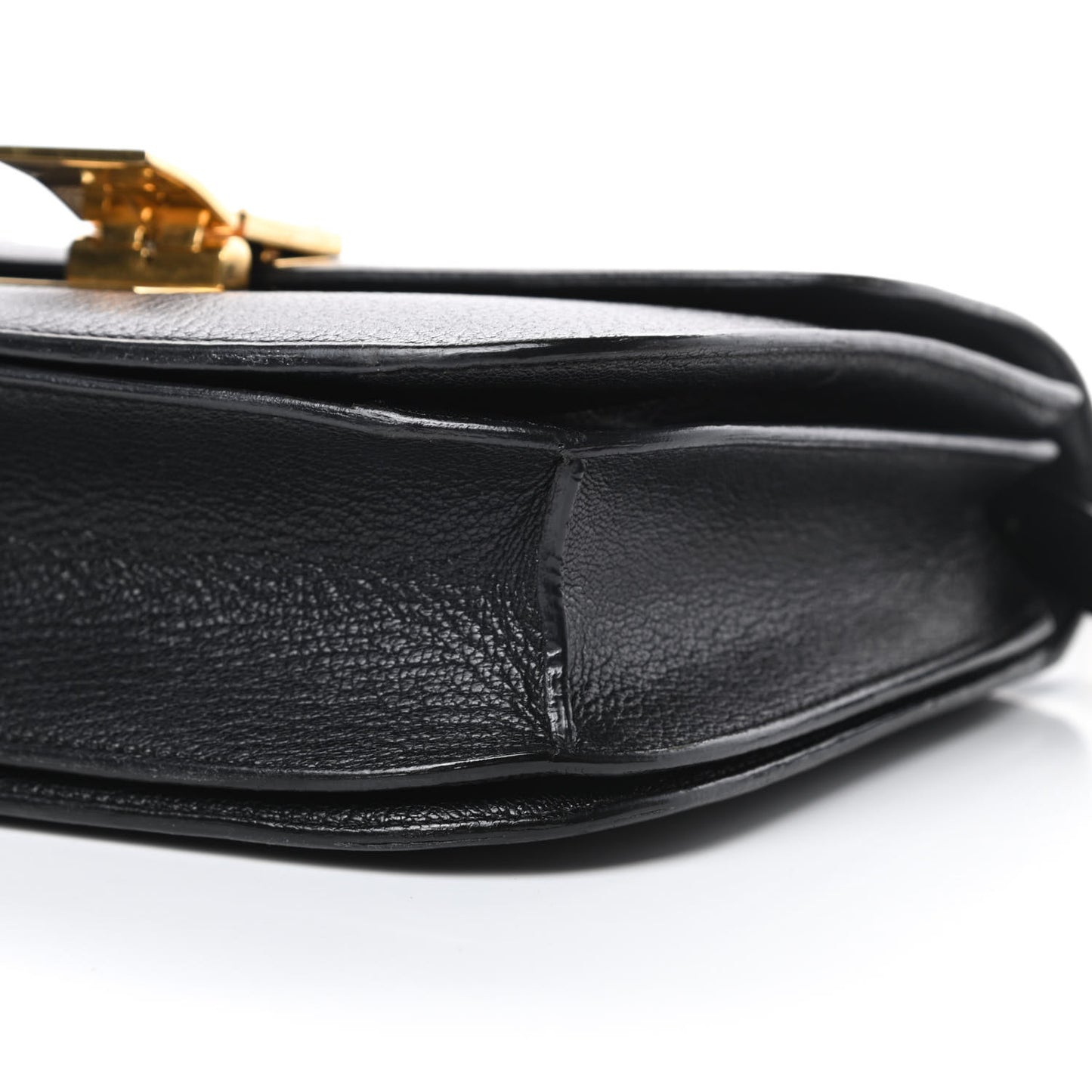 Goatskin Medium Classic Box Flap Bag Black