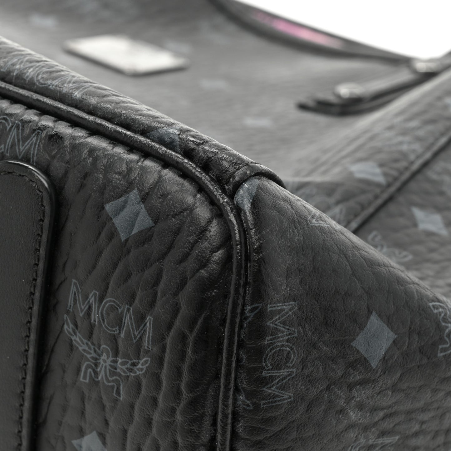 Metallic Galaxy Visetos Medium Project Reversible Shopper Tote Black Multicolor