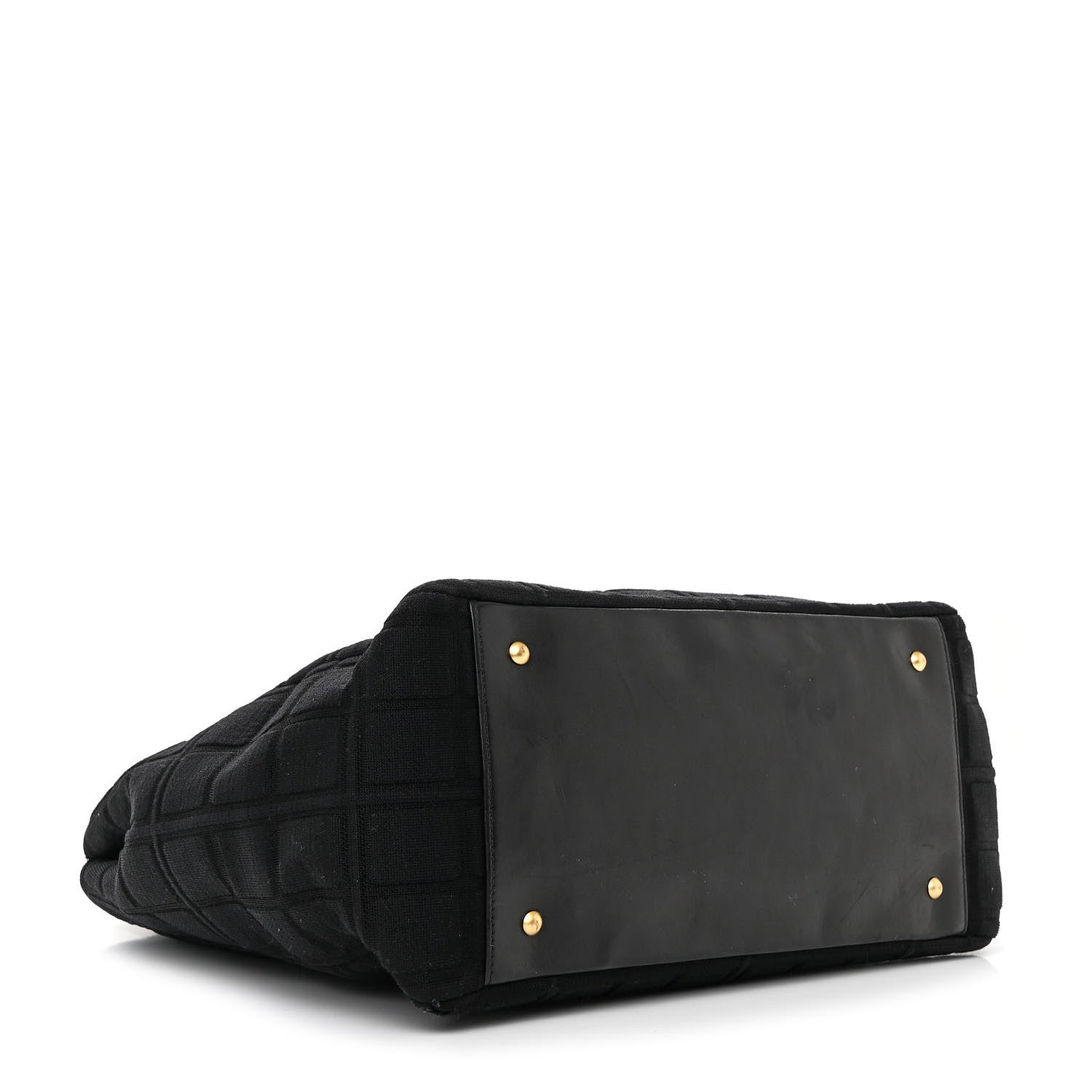 Chanel Jersey Chocolate Bar Quilted CC Shoulder Bag Black 4 of 11