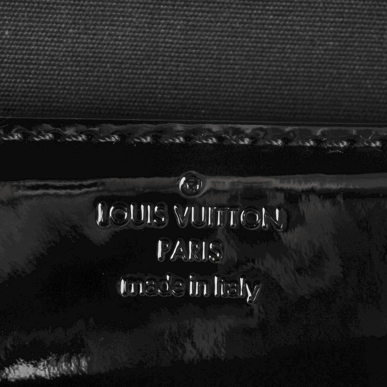 Louis Vuitton Patent Neo Sobe Louise EW Clutch Black 6 of 7