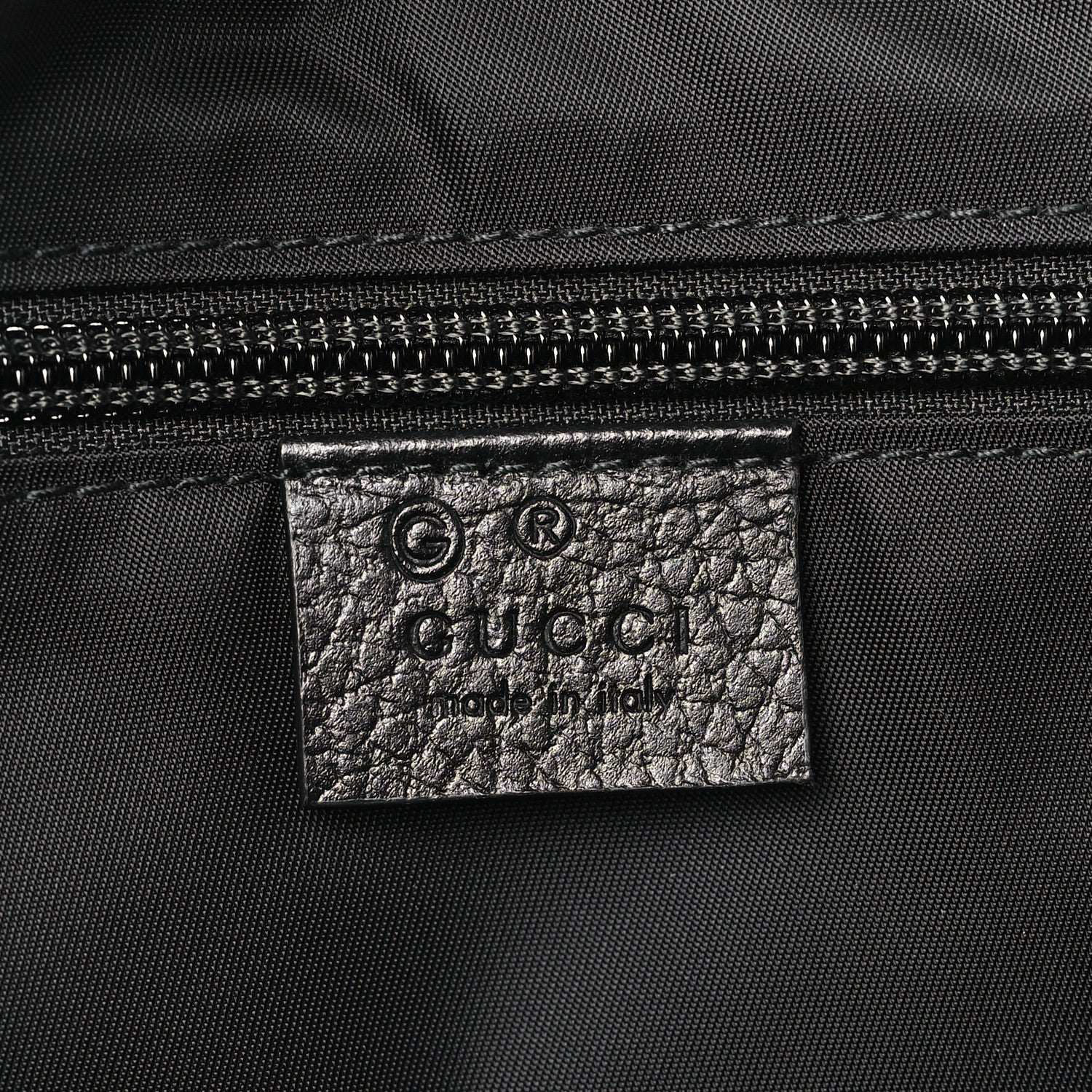Gucci Nylon Monogram Double Buckle Flap Messenger Bag Black 6 of 9