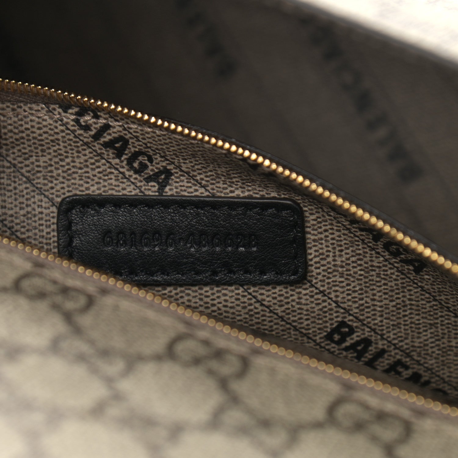 Balenciaga X GUCCI GG Supreme Monogram Medium Hourglass Top Handle Bag Beige Ebony 7 of 9
