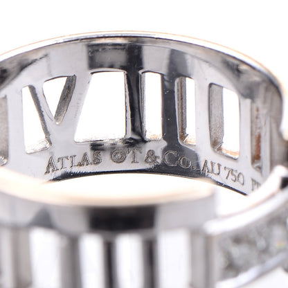 Tiffany 18K White Gold Diamond Open Atlas Ring 52 6 4 of 5
