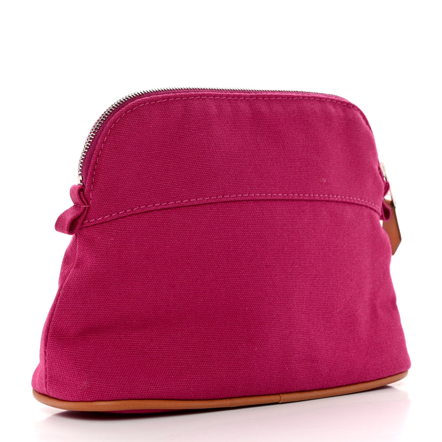 Hermes Cotton Canvas Mini Bolide Travel Cosmetic Pouch 3 of 6