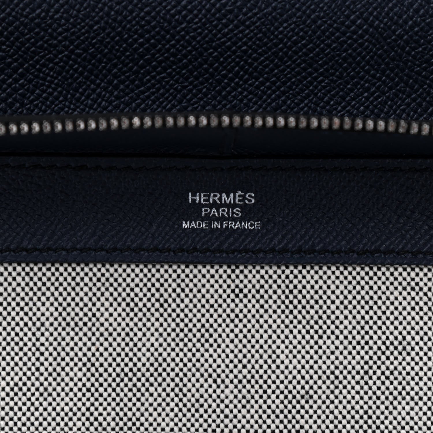 Hermes Epsom Serviette 57 Briefcase Black Bleu Indigo 6 of 8