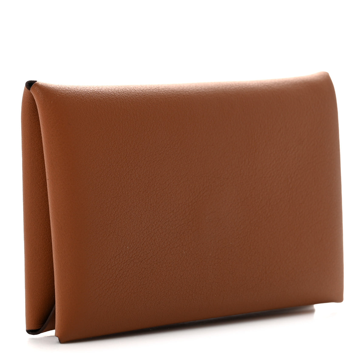 Hermes Swift Horseshoe Calvi Card Case Gold Bleu Navy 3 of 8