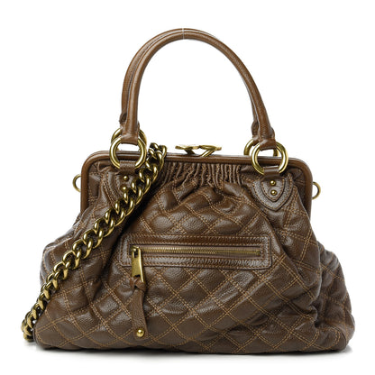 Marc Jacobs Calfskin Quilted Stam Brown 1 of 11