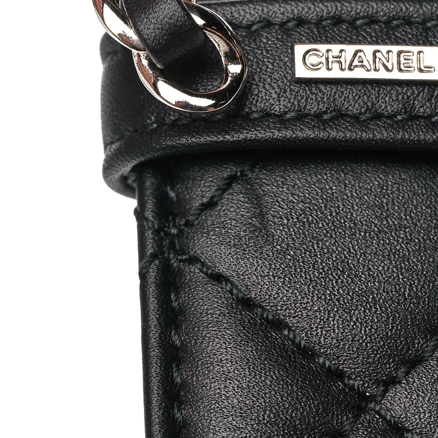 Chanel Lambskin Quilted CC Chain Belt 90 36 Black 9 of 10