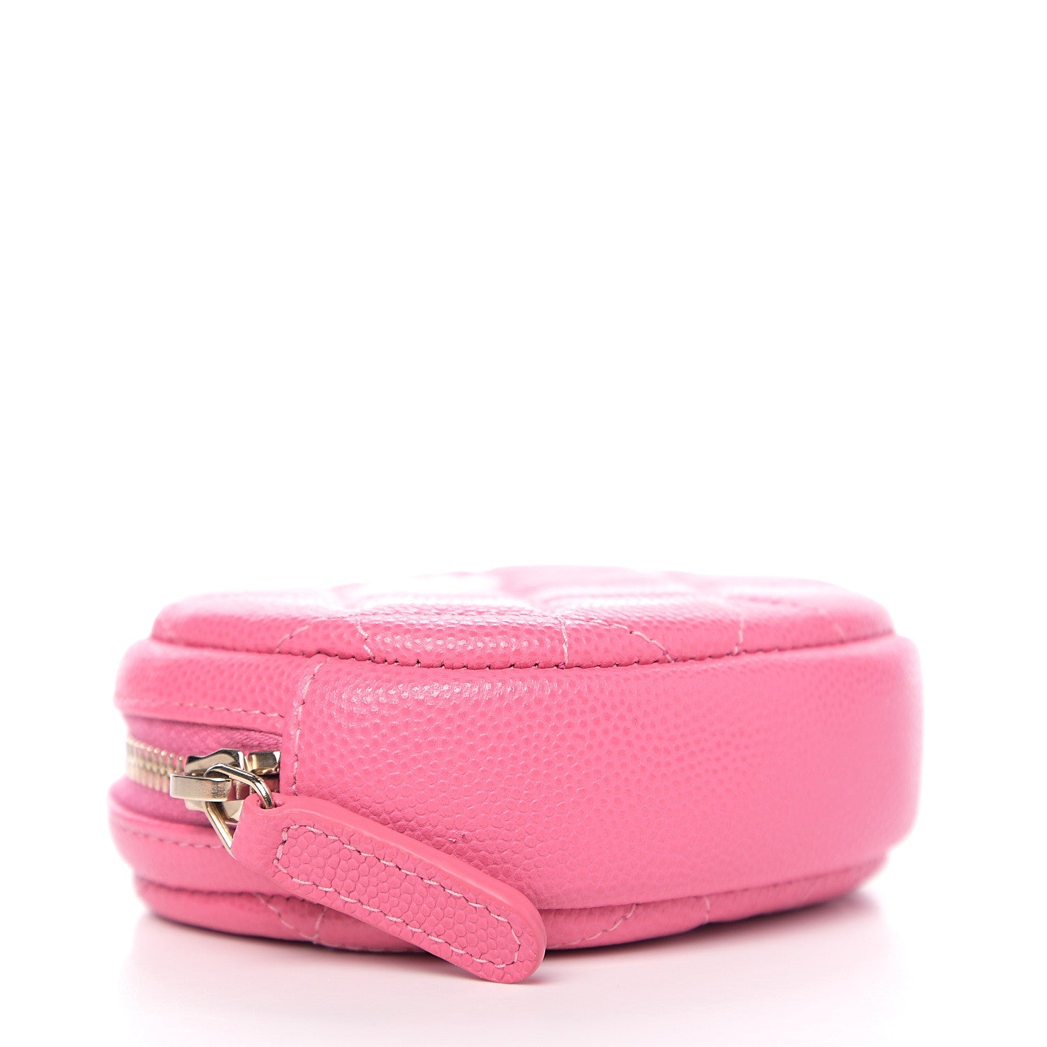 Chanel Caviar Quilted Zip Around Classic Coin Purse Pink 3 of 6