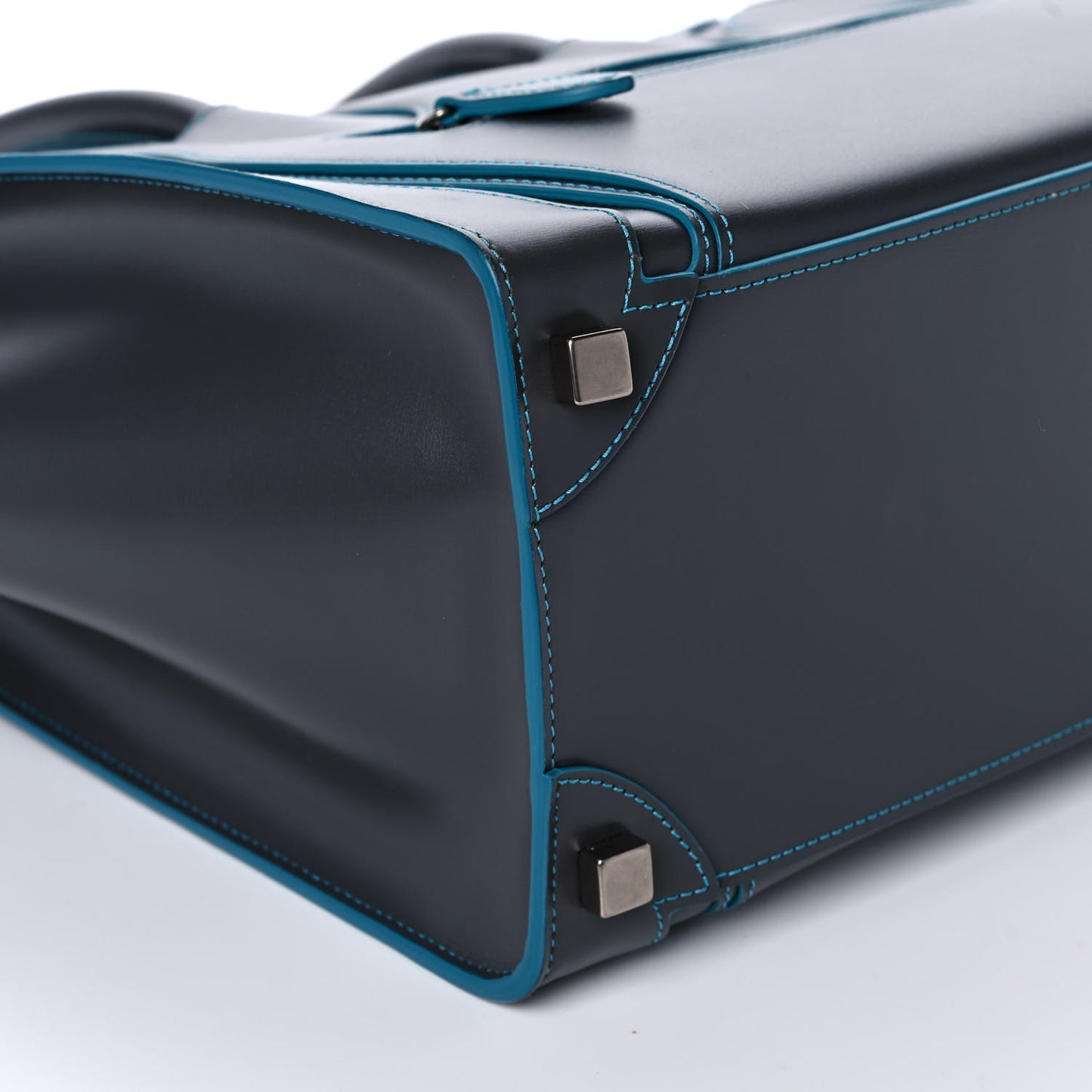 Satin Debossed Calfskin Micro Luggage Anthracite