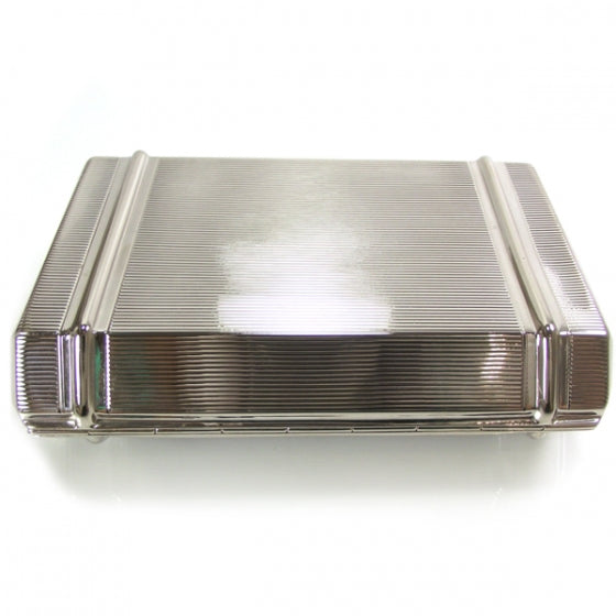 Metal Clutch Bag Silver