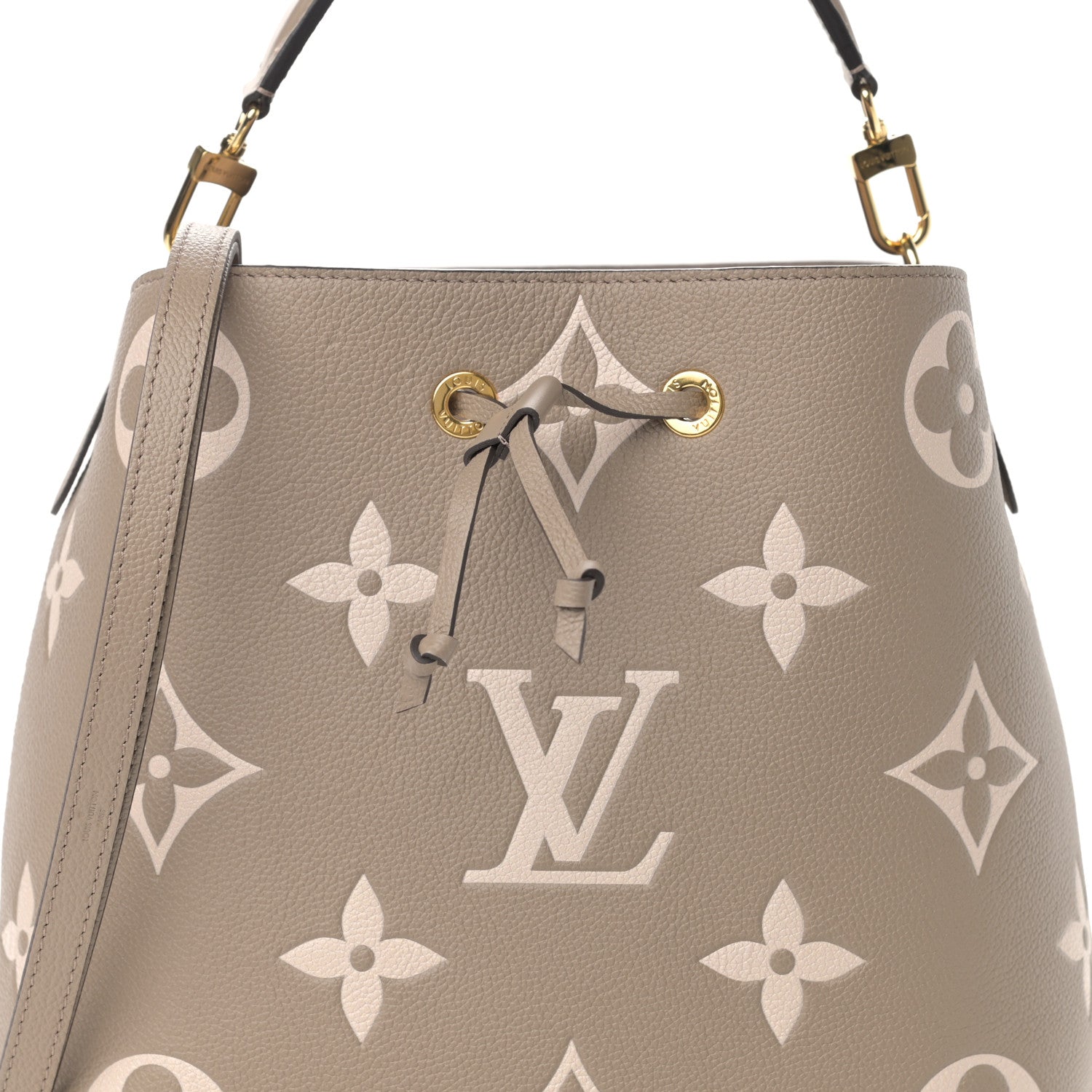 Louis Vuitton Empreinte Monogram Giant Neonoe MM Tourterelle Creme 8 of 12
