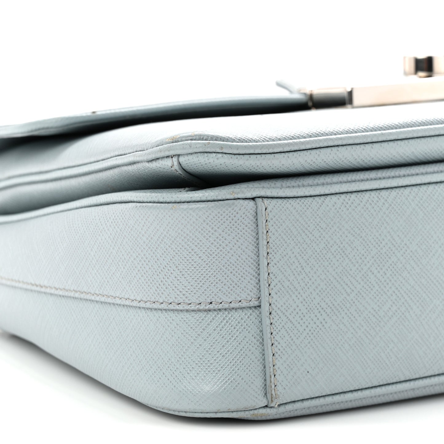 Saffiano Lux Sound Top Handle Light Blue