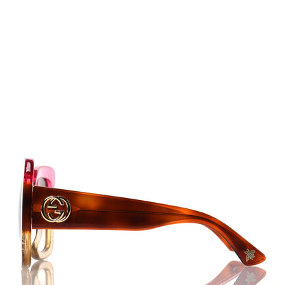 Gucci Square Frame GG0083S Sunglasses Glitter Pink Multi 3 of 5