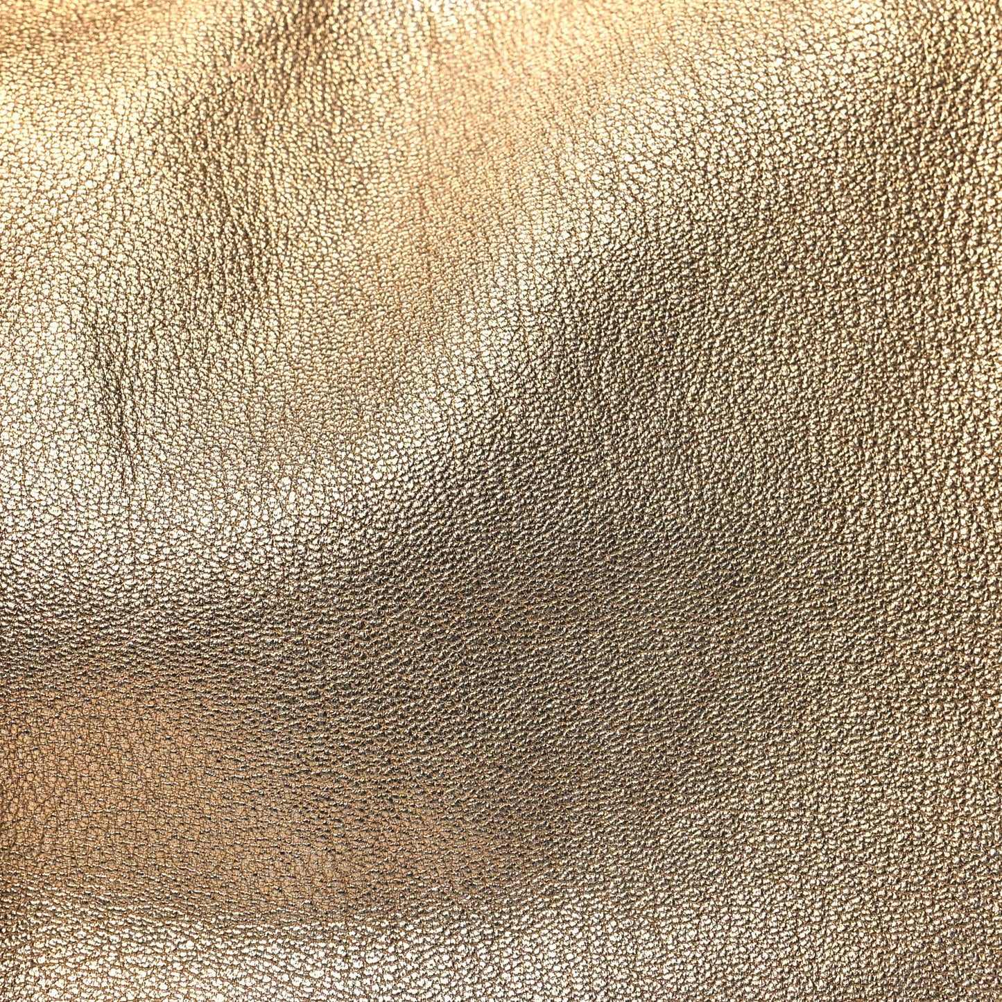 SALVATORE FERRAGAMO Metallic Calfskin Tassel Hobo Gold