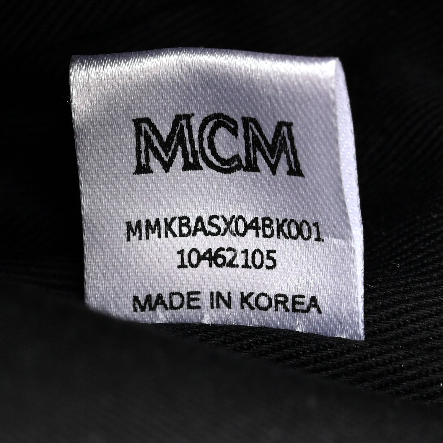 MCM Grained Calfskin Visetos Color Splash Medium Backpack Black Orange Blue 7 of 12