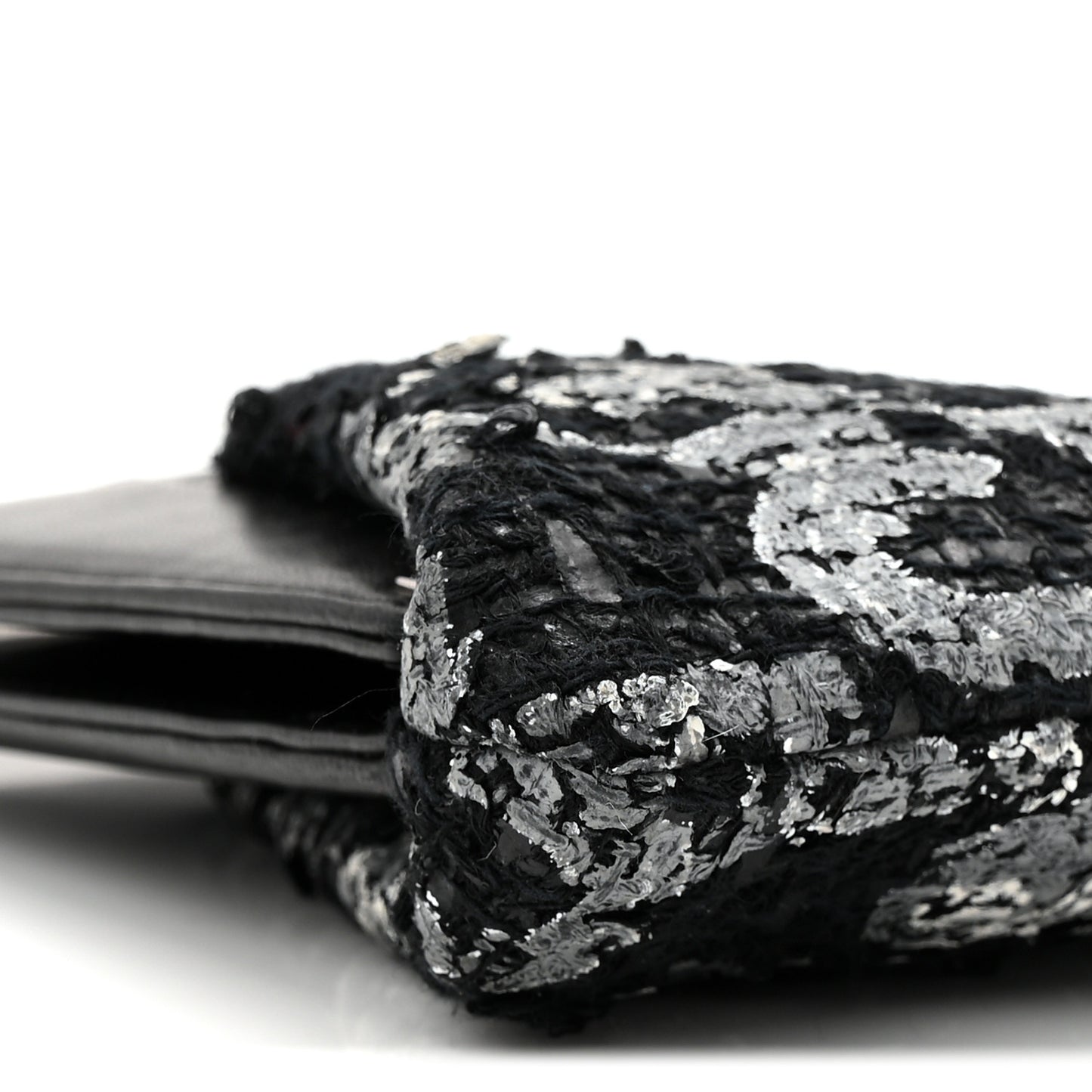 Lambskin Tweed We Need Clutch Black