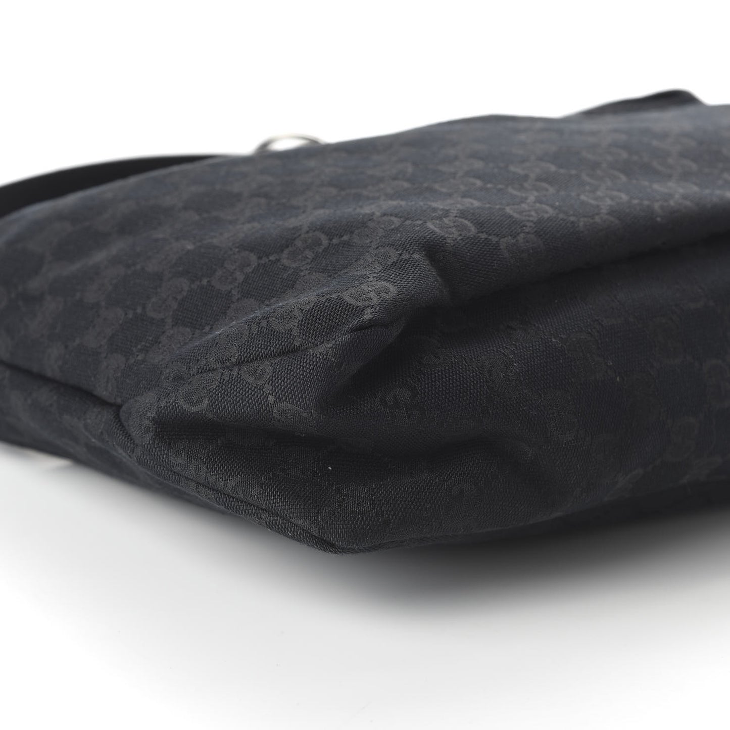Monogram Medium Horsebit Chain Hobo Black