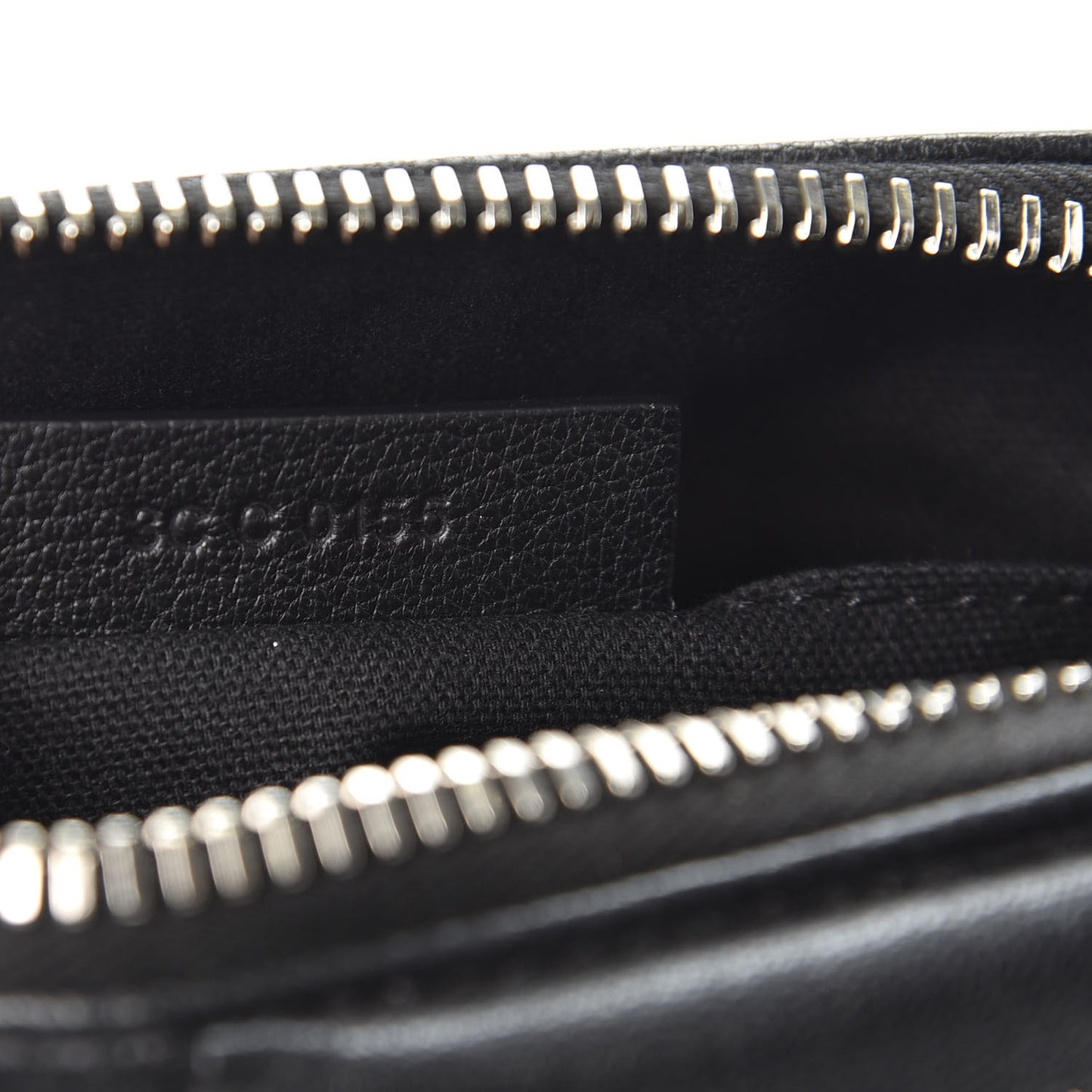 Sugar Goatskin Small Antigona Beauty Wristlet Black