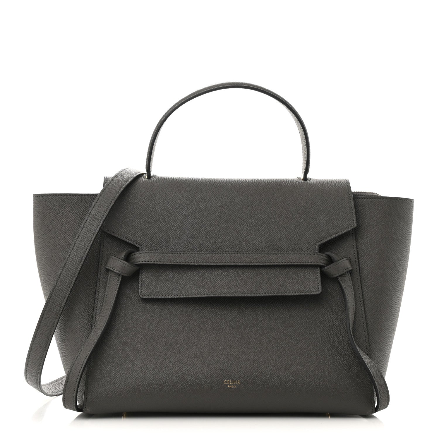 Celine Grained Calfskin Mini Belt Bag Grey 1 of 13