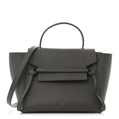 Celine Grained Calfskin Mini Belt Bag Grey 1 of 13