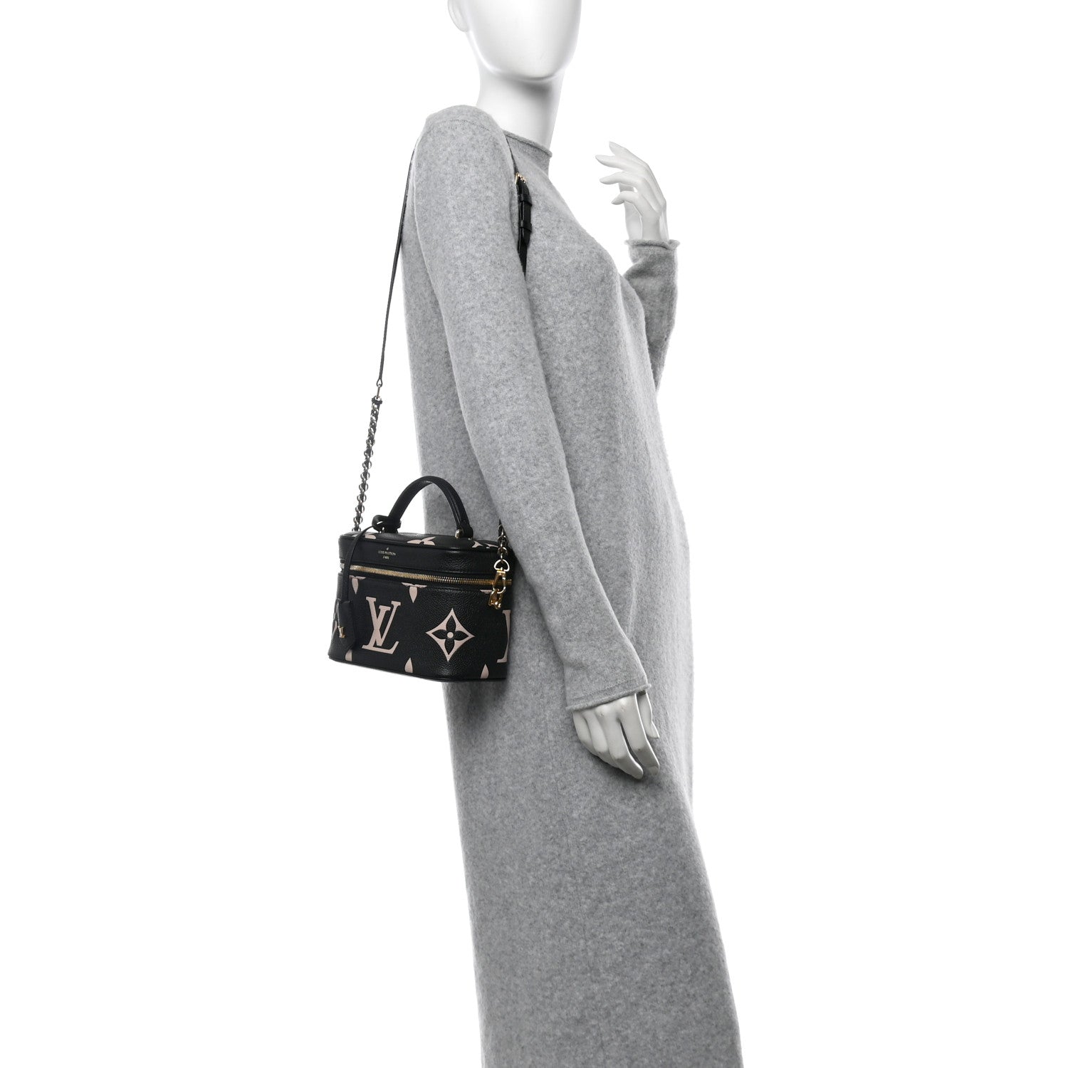 Louis Vuitton Empreinte Monogram Giant Vanity PM Black Beige 2 of 9